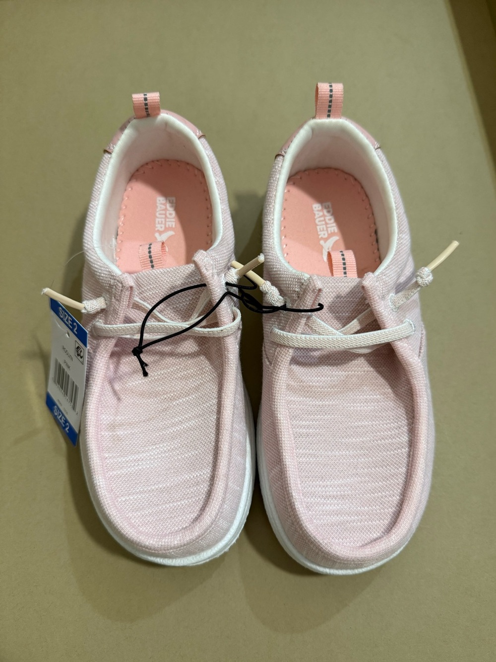 New Eddie Bauer Pink Casual Slip-On Sneakers - SIZE 2